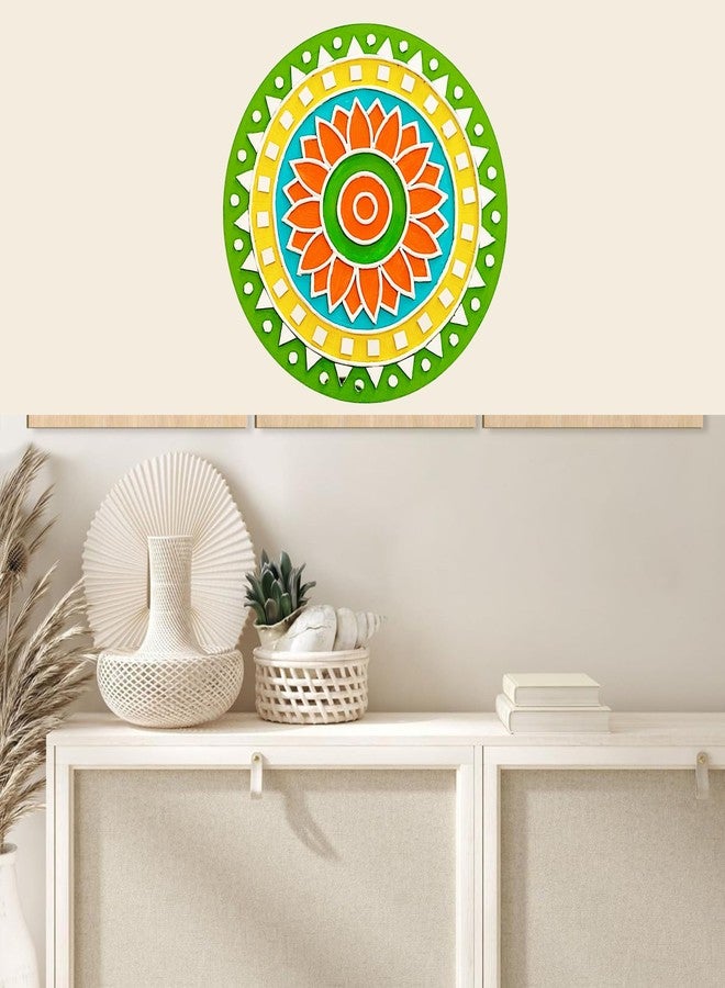 Decordial Lippan Art Materials DIY Kit With 2 Premarked Madhubani Mandala Designs MDF Board Decorative Mirrors Colours Lippan Art Kit For Kids Adults Wall Decoration For Home Decor, Multicolor - Image 5
